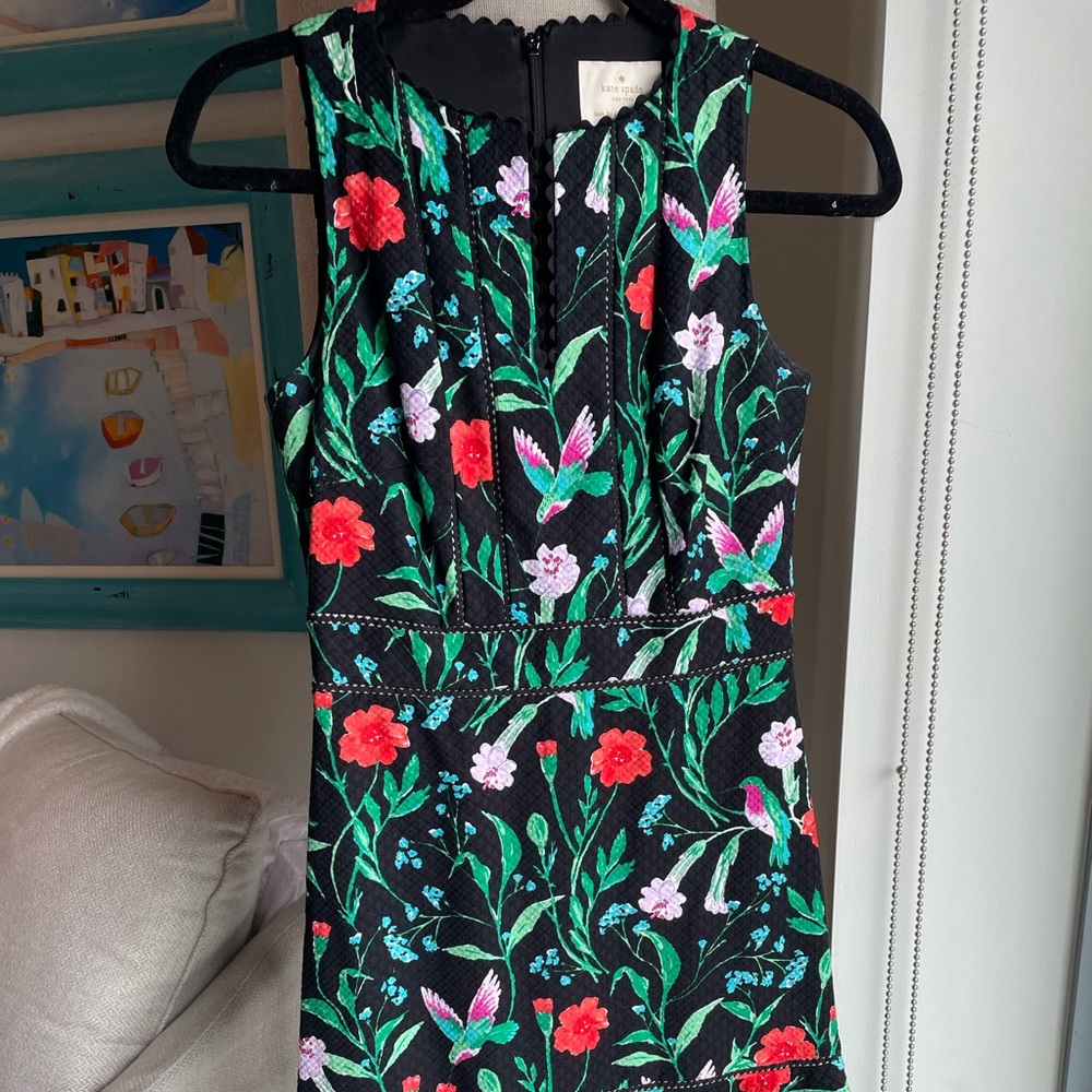 Kate Spade Floral fitted dress size 0